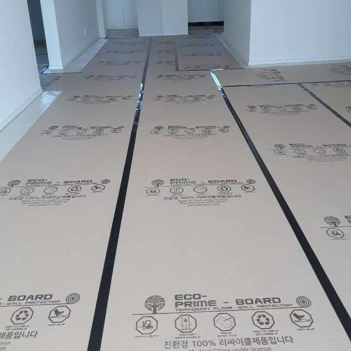 Construction Project Finished Flooring Protection Paper 1mm Thickness Recyclable